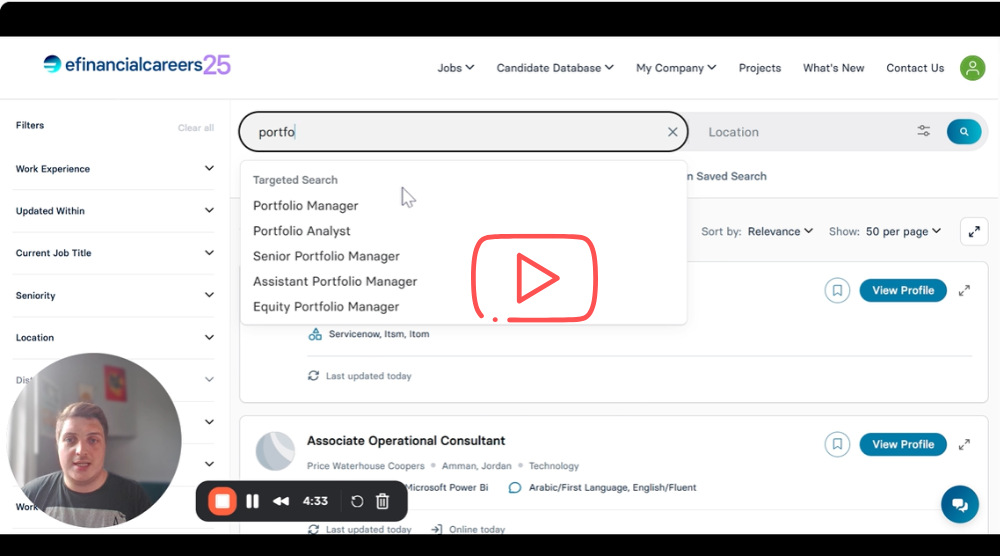 Targeted Search demo video