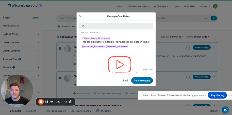 Bulk Messaging demo video
